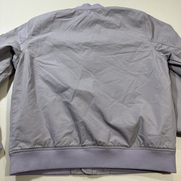 Everlane Uniform The Bomber Jacket Men M Lilac Purple Full Zip Magnetic Pocket - Picture 9 of 11